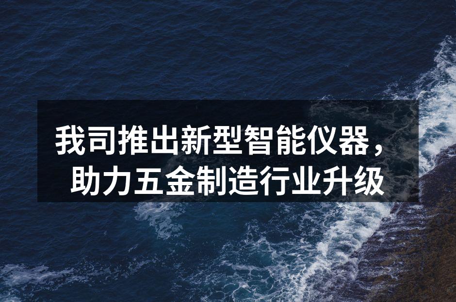 新型智能仪器的外观展示